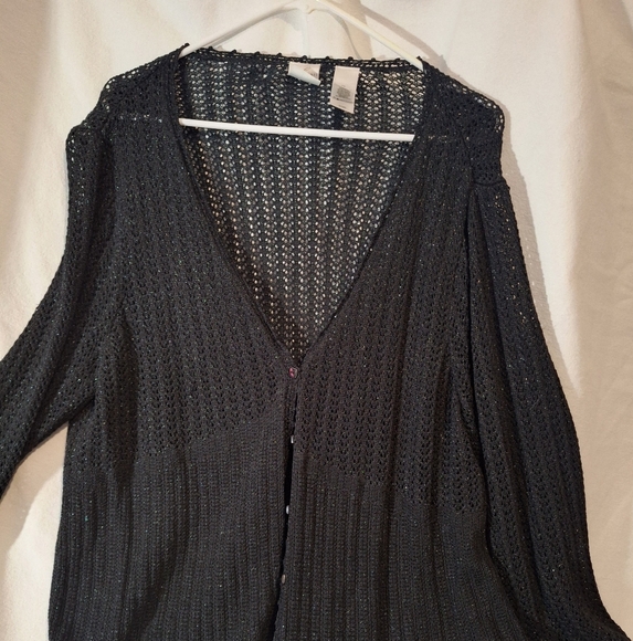 Emma James Black Women's Cardigan - Picture 1 of 6